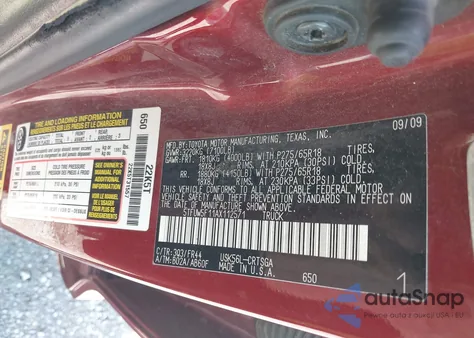 2010 Toyota Tundra Grade 5.7L V8 z USA, uszkodzony, nr VIN 5TFUW5F11AX112571